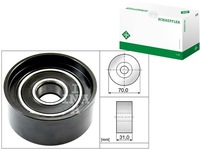 фото thumb №1, Schaeffler ina 532 0588 10 ролик напрямна / напрямна, ремінь клиновий зубчастий