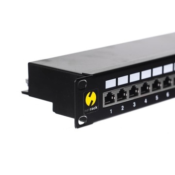Патчпанель Netrack, 19 дюймов, 24 порта, Cat 5e, FTP + ПОЛКА