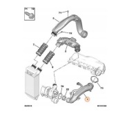 Труба пабтрубок  воздуха turbo 1440q6 citroen c4 ds3 peugeot 207 308 508 1.6 Оригинал, фото thumb