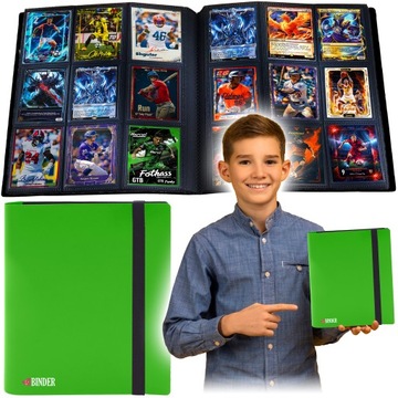 Держатель футбольных карточек для альбомов, зеленые карты 360 Pokemon KPOP Lego Ninjago
