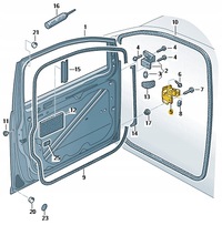 фото thumb №10, Vw caddy touran петля дверь 1t0831412c