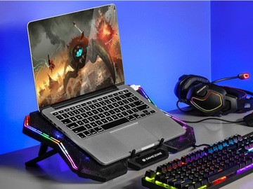 ОХЛАЖДАЮЩАЯ ПОДСТАВКА ДЛЯ НОУТБУКА LED RGB Gamezone Streamer 17