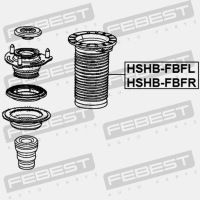 фото thumb №5, Защита амортизатора передний febest hshb-fbfl