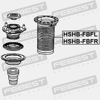 фото thumb №5, Защита амортизатора передний febest hshb-fbfr