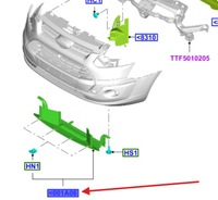 фото thumb №1, Захист pod бампер впуск ford transit custom 2005631 _ gk21-v001a06-ab