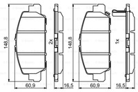 фото thumb №16, Bosch тормозные колодки тормозной. honda hr-v 15- 0986494773