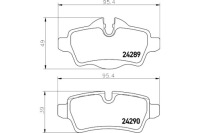 фото thumb №10, Гальмівні колодки mintex mdb2930 m1144 mini r56 r55 r58 r57 r59 задні
