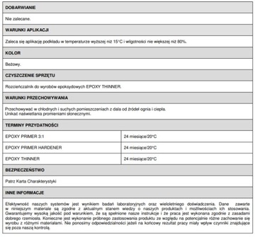 NOVOL EPOXY PRIMER NfCC podkład epoksydowy 1l