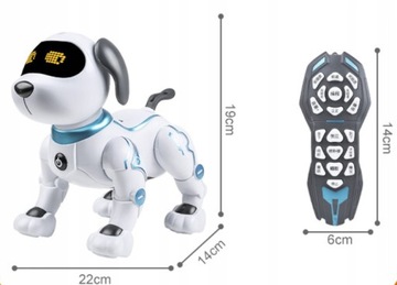 INTERAKTYWNY ROBO PIES ZDALNIE STEROWANY GŁOSEM, ŚWIECĄCE JOJO, LED
