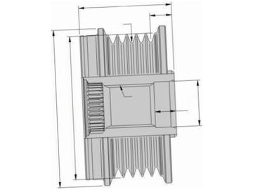 фото thumb №2, Сцепление генератора fiat multipla 1.9 croma ii 1.9 punto ii 1.9