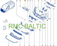 фото thumb №12, Защита верхняя ремня передней renault trafic iii iv nissan nv300 2021-