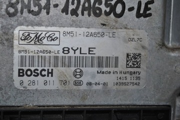 фото thumb №7, Комп'ютер двигуна ford focus mk2 1.6 tdci 8m5112a650le 0281011701