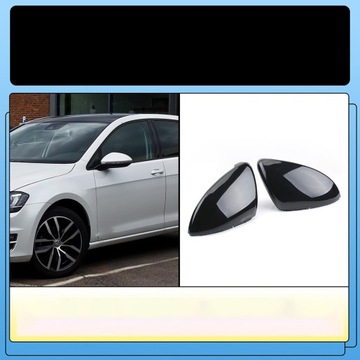 фото thumb №7, Накладки корпуса зеркал чёрные зеркало подходит для vw golf 7 vii gti r