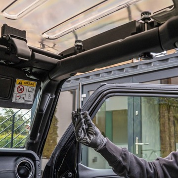 фото thumb №10, Крыша панорамный панель крышный переднее do jeep wrangler jl / jlu 2018-