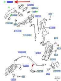 фото thumb №1, Ручка наружная дверь зад mondeo smax galaxy 1776958 _ 6m21-226a40-baxwaa