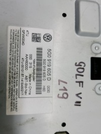 фото thumb №7, Радіо навігація vw golf vii 13-19 5g0919605d
