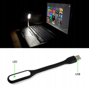 USB СВЕТОДИОДНАЯ СИЛИКОНОВАЯ НОЧНИЦА ДЛЯ НОУТБУКА ГИБКАЯ ТУРИСТИЧЕСКАЯ СИЛЬНАЯ