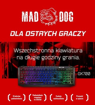 Клавиатура MAD DOG GK700 RGB