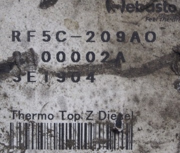 фото thumb №7, Отопление стояночный вебасто mazda 3 6 rf5c-209ao