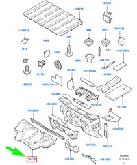 Ford transit connect mk1 панель изоляционный капот передней 1445236 с Разборки, фото thumb