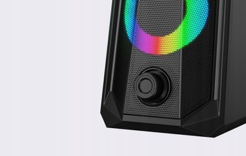 Głośniki komputerowe Havit SK202 2.0 RGB (czarne)