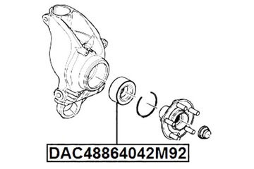 фото thumb №2, Febest підшипник ступиці задні land rover range rover evoque 2011-