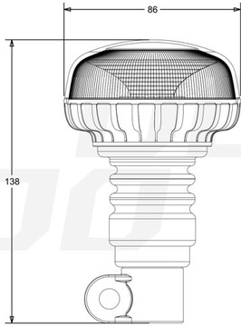Предупреждающая лампа на крыше Kogut 18xled 12-24V
