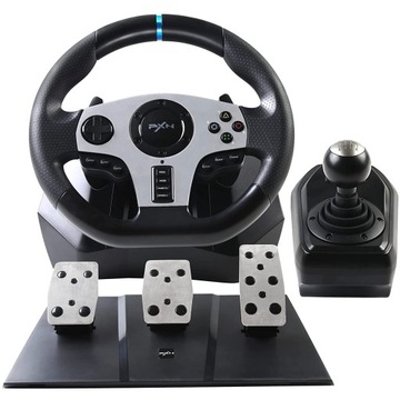 Игровое рулевое колесо PXN V9, педали коробки передач