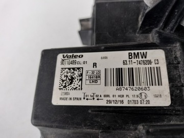 фото thumb №10, Лампа права фара bmw 4 f32 f33 f36 рестайлінг повний led комплектний