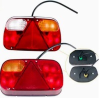 Задні ліхтарі  led 12v до причепа набір 2 szt світло стоп поворотник в Україні, фото thumb