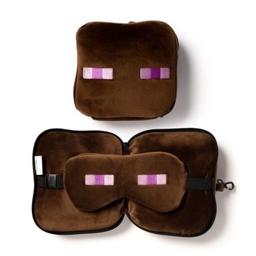 MINECRAFT PODUSZKA PODRÓŹNA TURYSTYCZNA DO SAMOLOTU SAMOCHODU + OPASKA