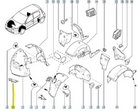 фото thumb №8, Заглушка подкрылок renault megane 2 оригинальный номер 8200243158