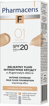 PHARMACERIS F fluid intensywnie kryjący 01 IVORY