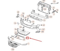 фото thumb №7, Vw tiguan 5n mk1 передняя часть бампер lower защита днища bar 5n0807532bav3