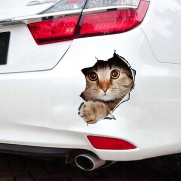 NAKLEJKA na samochód KOTY KOTKI CATS 21*29 cm