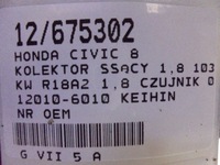 фото thumb №14, Civic viii колектор всмоктуючий 1,8 датчик 012010-6010