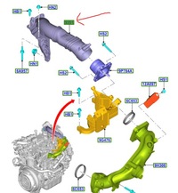 фото thumb №14, Труба интеркулер focus c-max mondeo 1.6 tdci