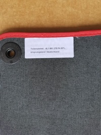 фото thumb №5, Коврики велюровые audi q7 4l1061275pamtl перед