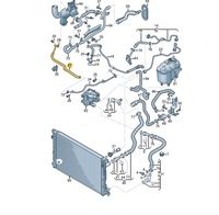 фото thumb №7, Audi a4 b9 шланг обратный системы охлаждение cieczą 06l121492r оригинальный
