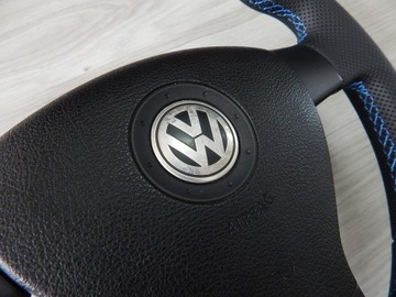 фото thumb №10, Vw passat b6 eos golf v caddy jetta кермо нова шкіра sport подушка