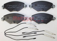 фото thumb №3, Metzger 1170419 набір гальмівних колодок гальмівних, гальма дискові