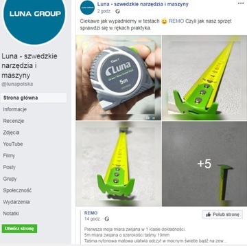 ИЗМЕРИТЕЛЬНАЯ ЛЕНТА LUNA ИЗМЕРИТЕЛЬНАЯ ЛЕНТА ТОЧНОСТЬ 5 м КЛАСС 1