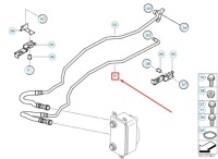 Bmw 5 e60 шланг радиатора масла коробки передач впуск 17227519267 с Разборки, фото thumb