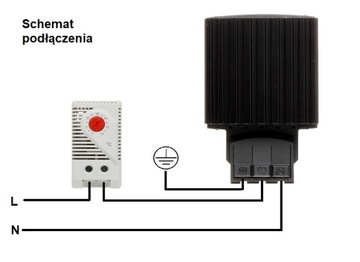 OGRZEWACZ GRZAŁKA 60 W 230 V RACK DIN