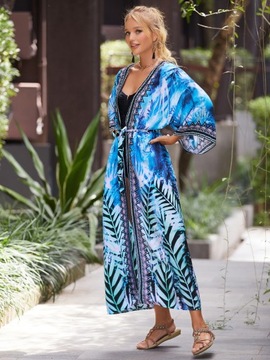ПАРЕО для пляжа, платье ПОЛЕТ, длинная накидка, женская туника SUMMER BOHO