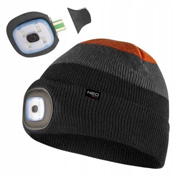 ШЛЯПА СО СВЕТОДИОДНЫМ рабочим ФОНАРЕМ USB NEO 81-631