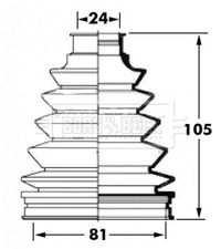 фото thumb №1, Защита шарнир kpl toyota prius ii yaris bcb6058