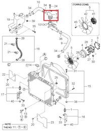 фото thumb №1, Корпус термостата kia k2700 0k65a15172c
