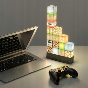 НАБОР НОЧНЫХ ЛАМП 18 В 1 MINECRAFT БЛОКИРУЕТ ДЕТЕЙ