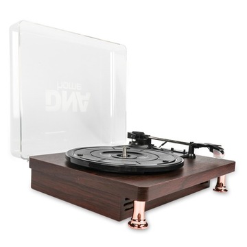 GRAMOFON RETRO Z GŁOŚNIKAMI ODTWARZACZ PŁYT WINYLOWYCH BLUETOOTH AUX RCA
